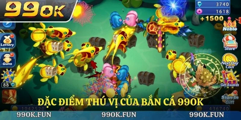 Đặc điểm thú vị của bắn cá 99ok